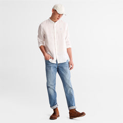 Mill River Linen Shirt for Men in White Timberland On Sale