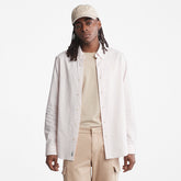 Striped Seersucker Shirt for Men in Light Pink Timberland Outlet