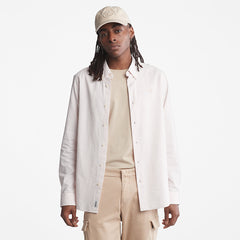 Striped Seersucker Shirt for Men in Light Pink Timberland Outlet