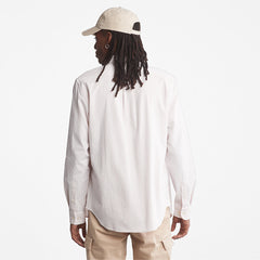 Striped Seersucker Shirt for Men in Light Pink Timberland Outlet