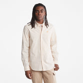 Striped Seersucker Shirt for Men in Orange Timberland Sale
