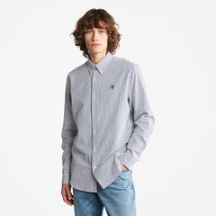 Striped Seersucker Shirt for Men in Navy Timberland Outlet