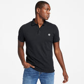 Merrymeeting River Polo Shirt for Men in Black Timberland Online