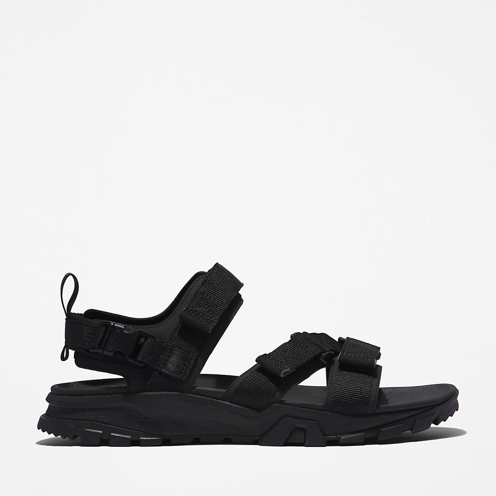 Garrison Trail Webbing-strap Sandal for Men in Monochrome Black Timberland Discount