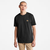 Boot Logo T-Shirt for Men in Black Timberland For Sale