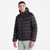 Garfield Hooded Puffer Jacket for Men in Black Timberland Discount
