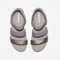 Malibu Waves Ankle-strap Sandal for Women in Grey Timberland Sale