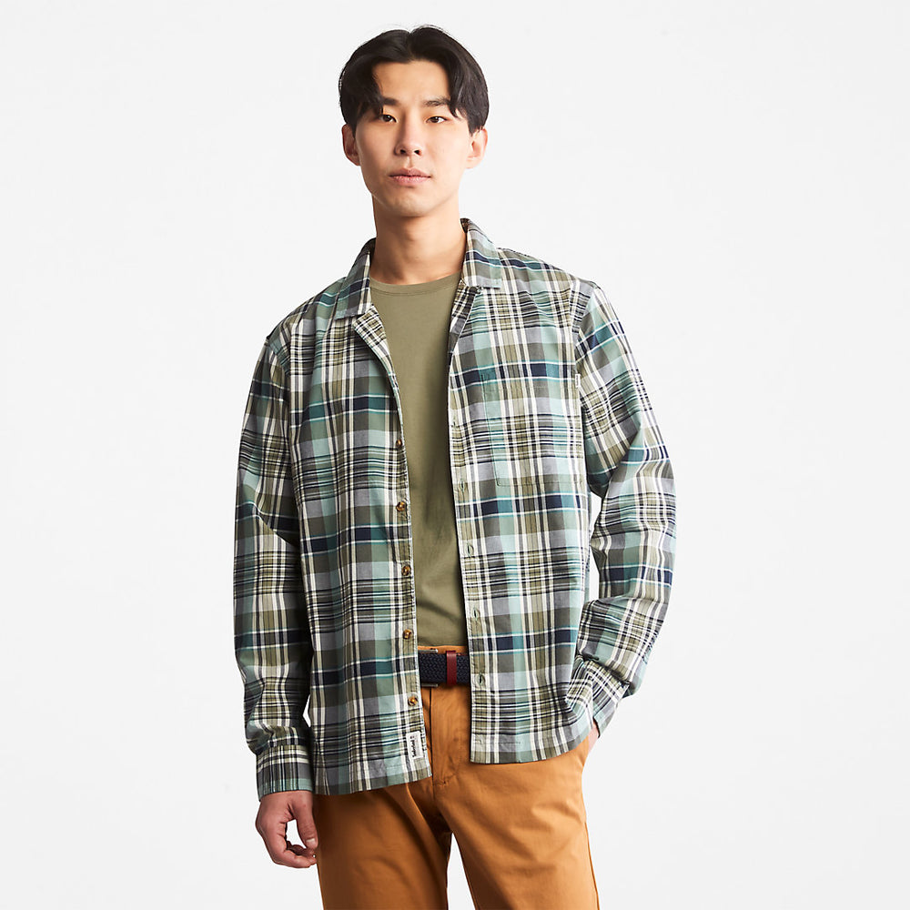 Outdoor Heritage Check Shirt for Men in Green Timberland Outlet