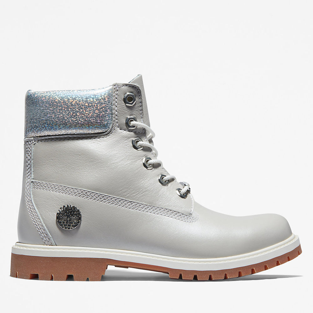 Timberland® Heritage 6 Inch Boot for Women in Light Grey Timberland Outlet
