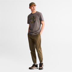 Camo-Logo T-Shirt for Men in Grey Timberland For Sale