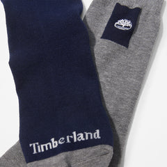 2-Pack Crew Socks for Men in Grey Timberland US