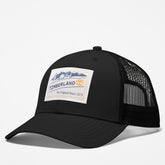 Camping Patch Trucker Hat for Men in Black Timberland Outlet