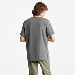 Camo-Logo T-Shirt for Men in Grey Timberland Outlet