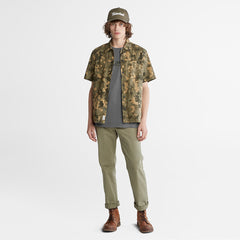 Camo-Logo T-Shirt for Men in Grey Timberland Outlet