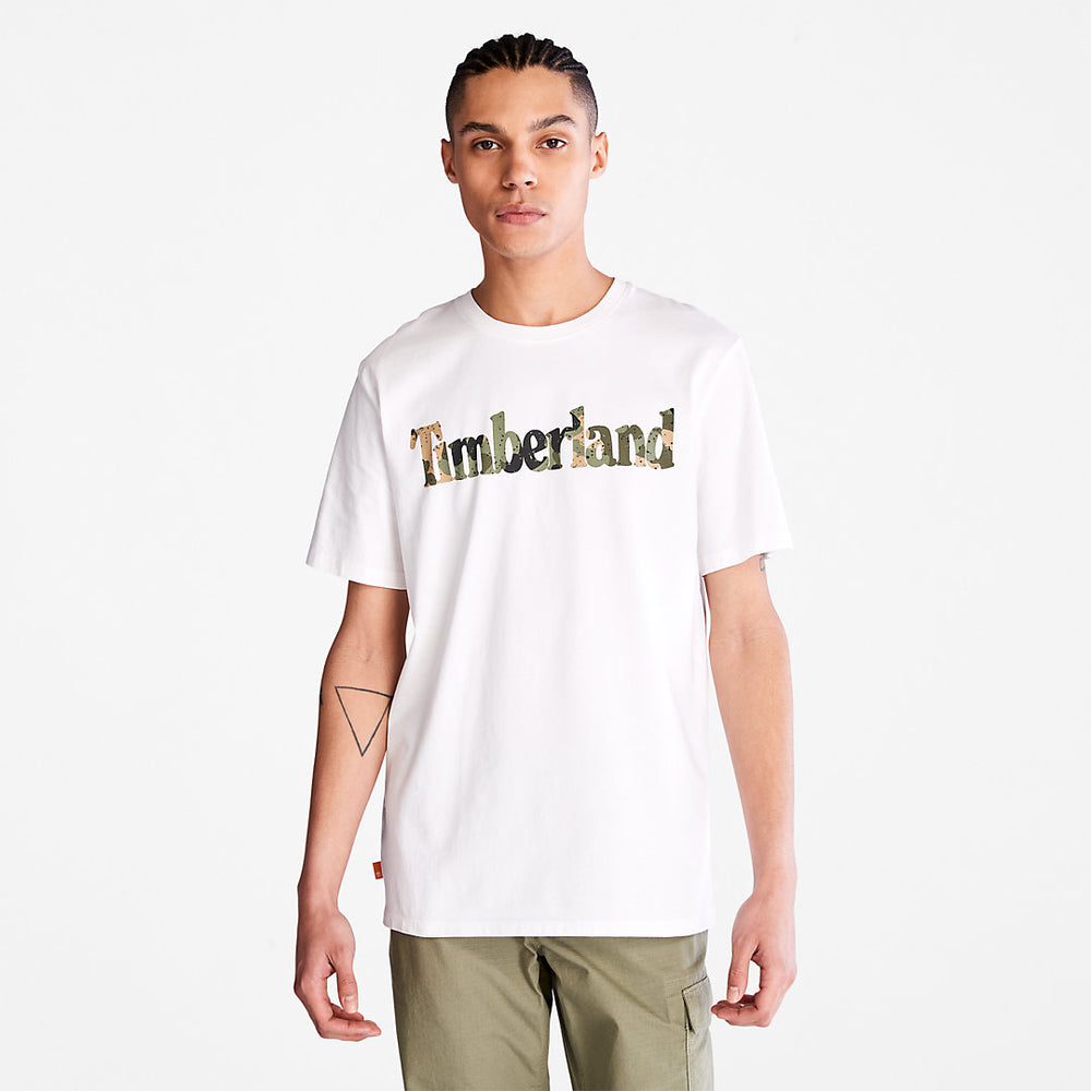 Camo-Logo T-Shirt for Men in White Timberland Online