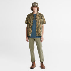 Camo-Logo T-Shirt for Men in Blue Timberland Sale