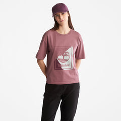 Logo Graphic T-Shirt for Women in Pink Timberland Online