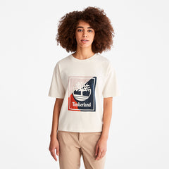 Logo Graphic T-Shirt for Women in White Timberland Discount
