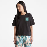 Back Graphic Logo T-Shirt for Women in Black Timberland US