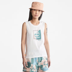 Logo Tank Top for Women in White Timberland US