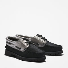 Timberland® Noreen 3-Eye Boat Shoe for Women in Silver Timberland US