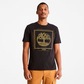 Logo T-Shirt for Men in Black Timberland For Sale