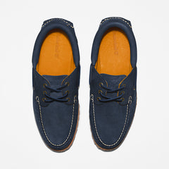 Timberland® 3-Eye Lug Handsewn Boat Shoe for Men in Navy Timberland US