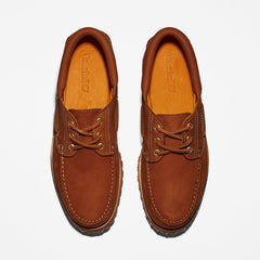 Timberland® 3-Eye Lug Handsewn Boat Shoe for Men in Brown Timberland On Sale