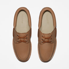 Timberland® Noreen 3-Eye Boat Shoe for Women in Beige Timberland Sale