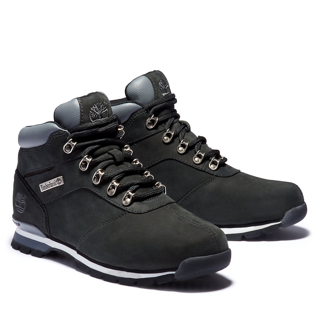 Splitrock Nubuck Mid Hiker for Men in Black/Silver Timberland Discount