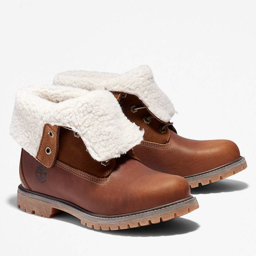 Timberland® Authentic Fold-over Boot for Women in Brown Timberland Sale
