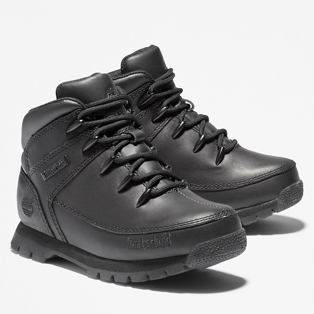 Euro Sprint Mid Hiker for Youth in Black Timberland Discount