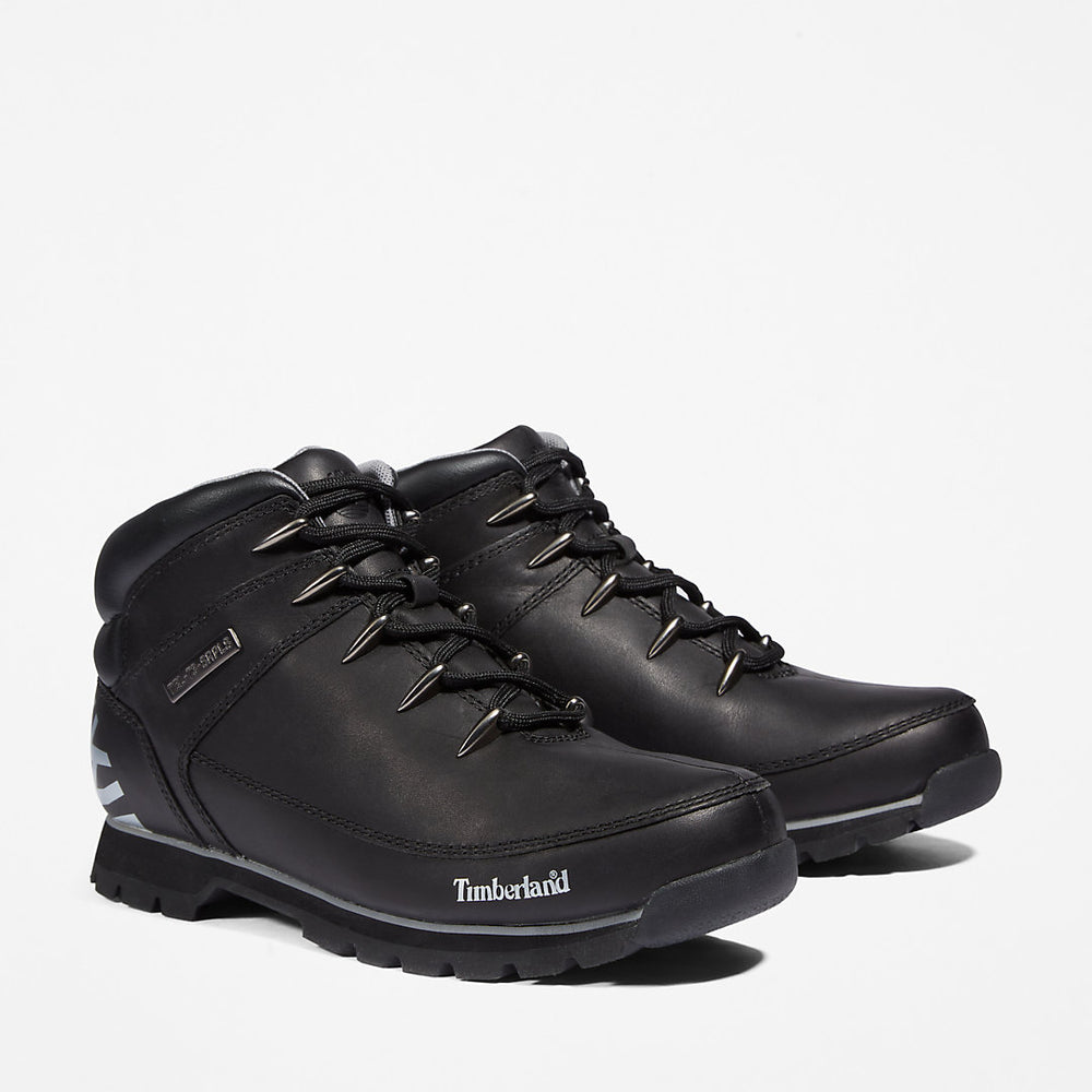 Euro Sprint Hiker for Men in Black Full-grain Timberland Outlet