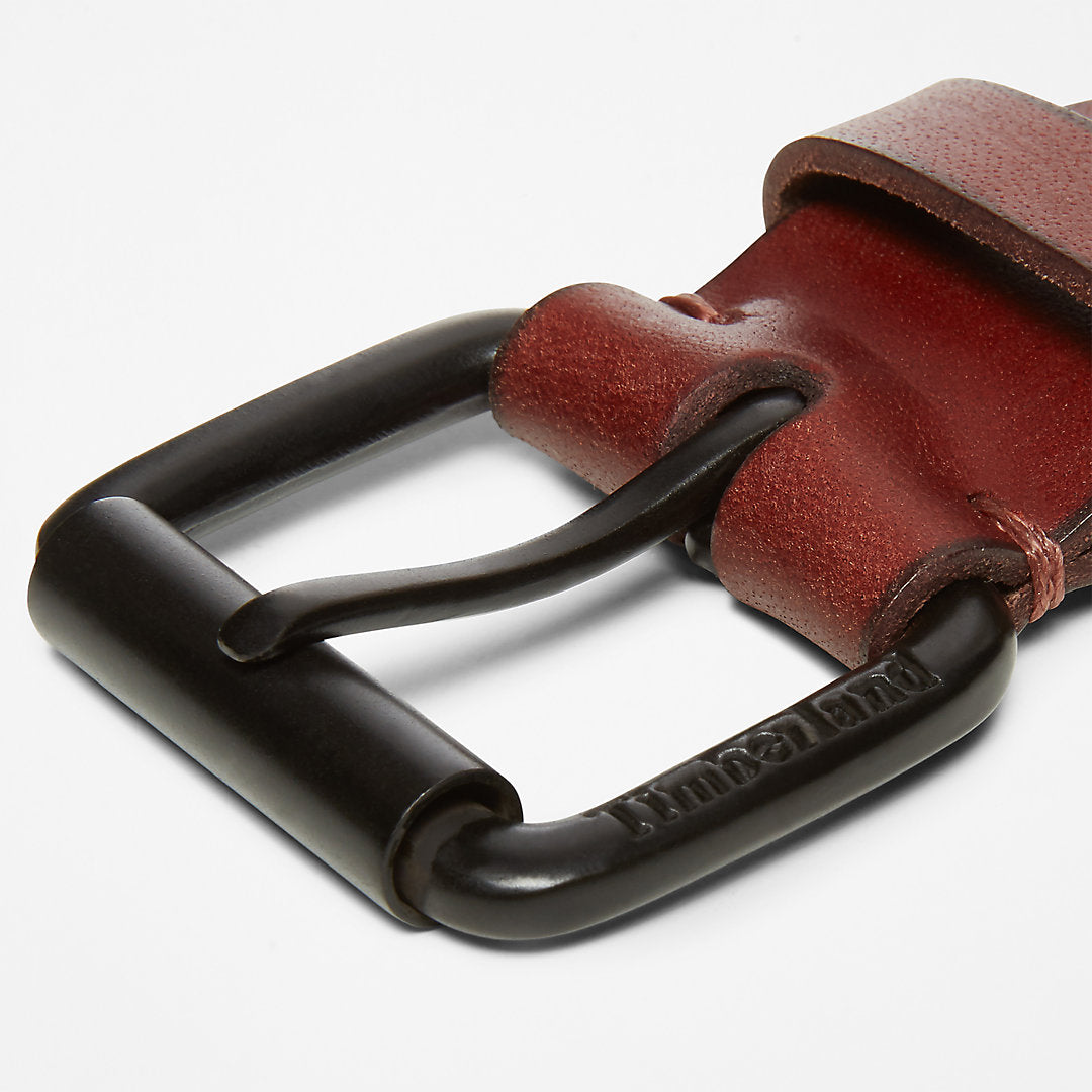 Roller Buckle Leather Belt for Men in Brown Timberland Sale