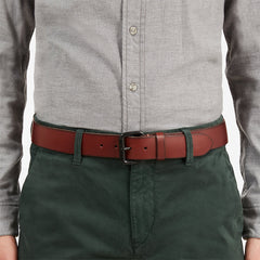 Roller Buckle Leather Belt for Men in Brown Timberland Sale