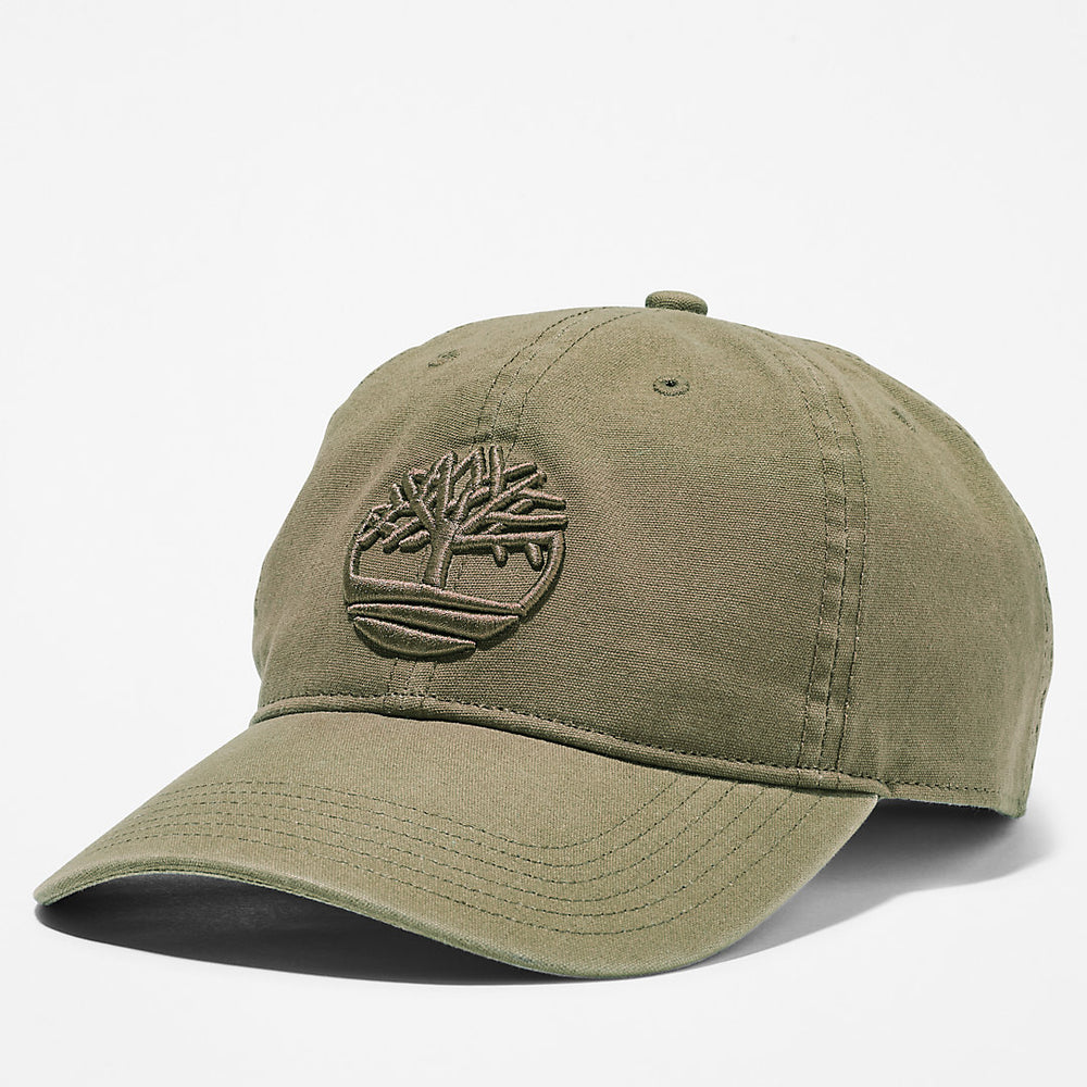 Soundview Cotton Canvas Cap for Men in Dark Green Timberland On Sale