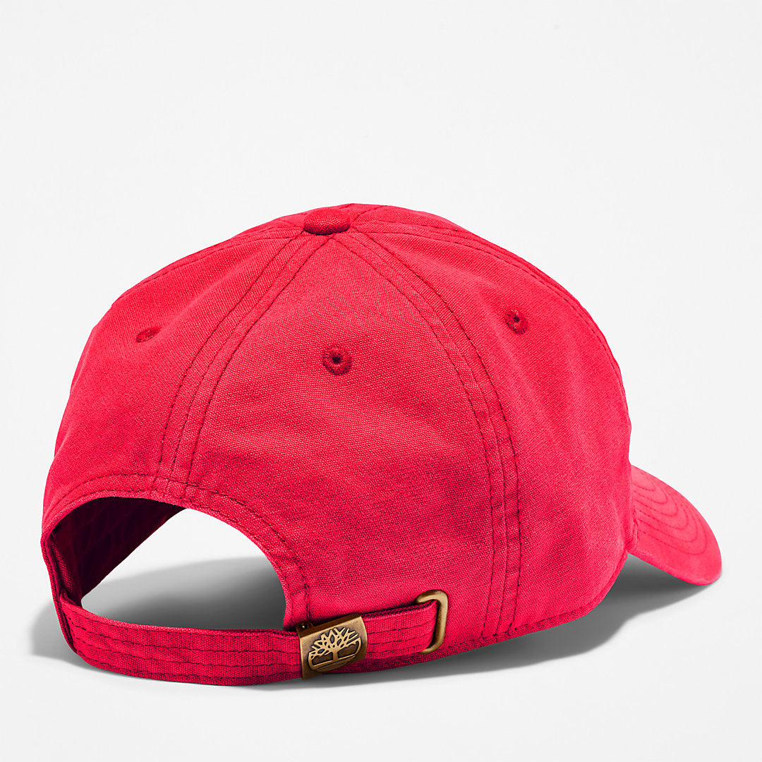 Soundview Cotton Canvas Cap for Men in Red Timberland US