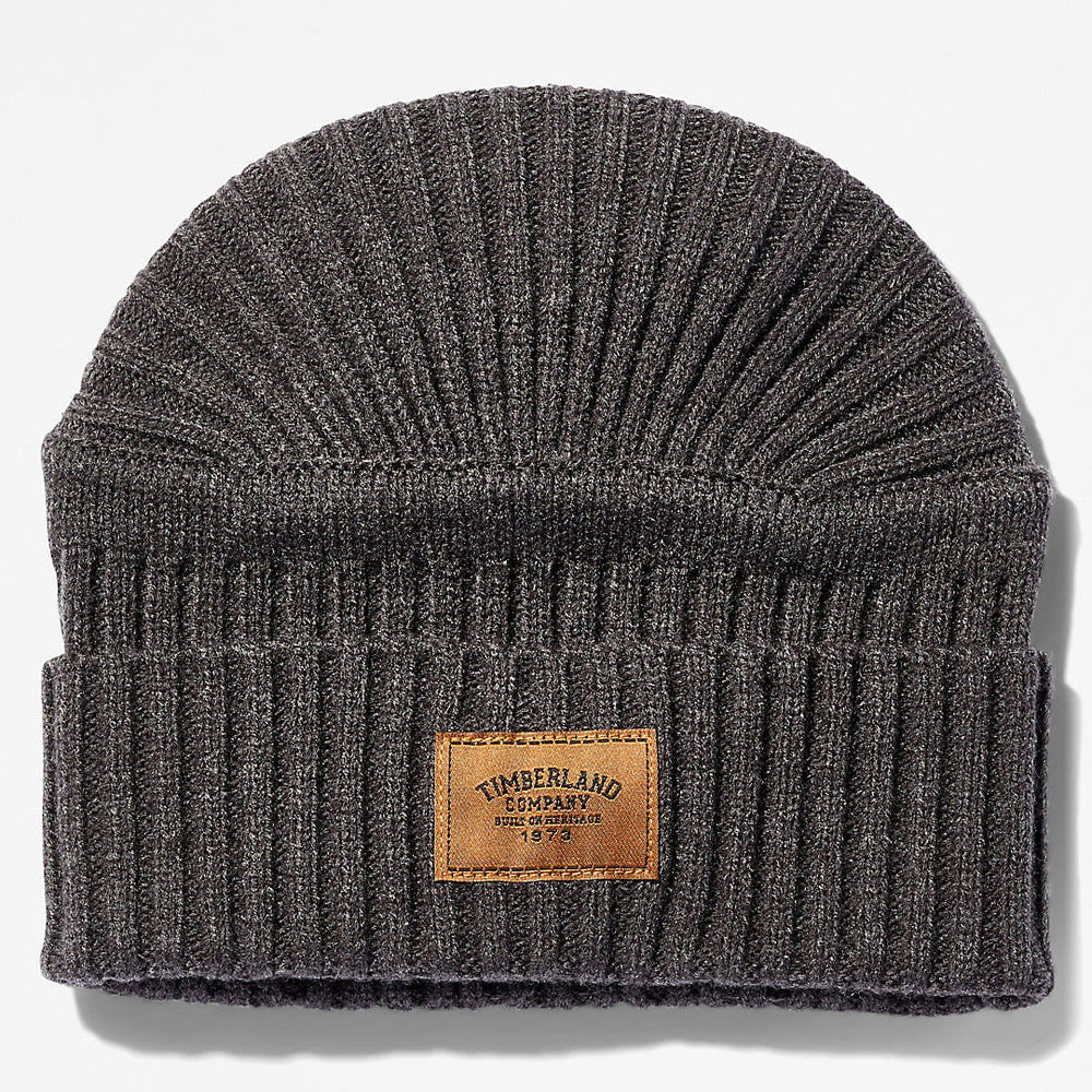 Gulf Beach Ribbed Beanie for Men in Dark Grey Timberland Online