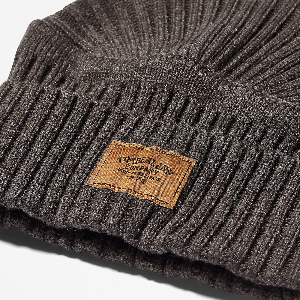 Gulf Beach Ribbed Beanie for Men in Dark Grey Timberland Online