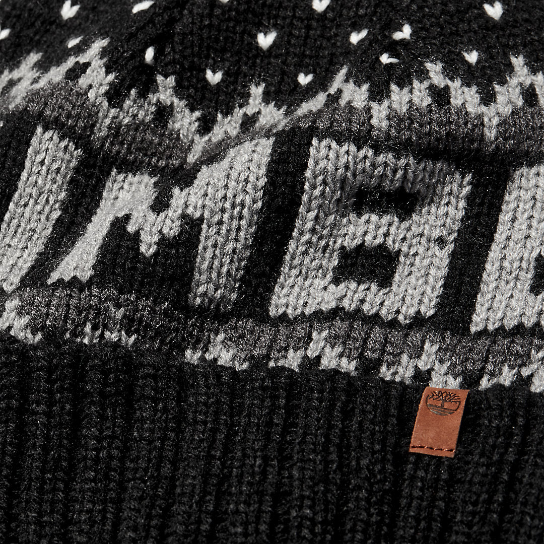 Winter Roll-up Knit Beanie for Men in Black Timberland Discount