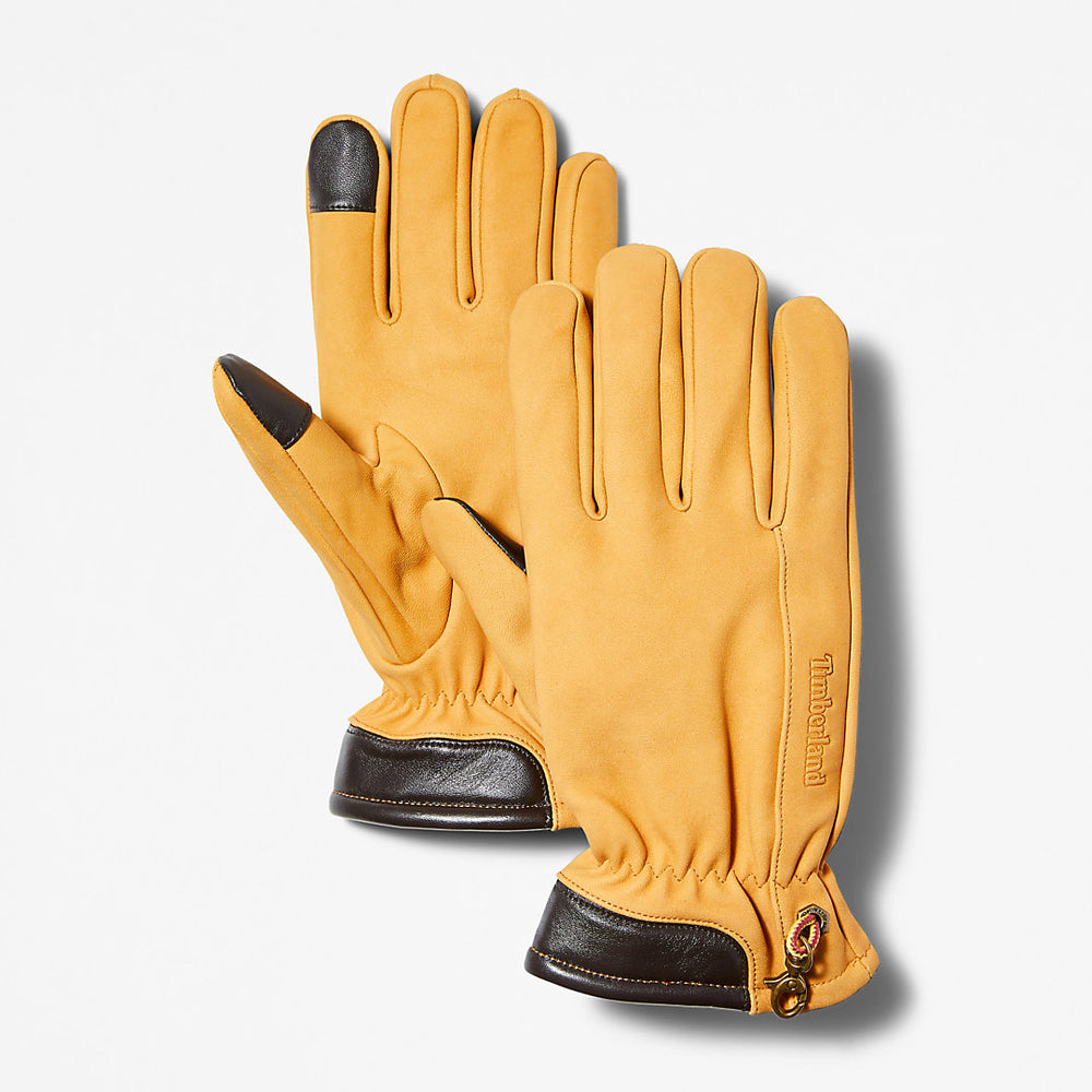 Winter Hill Leather Gloves for Men in Yellow Timberland Sale
