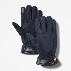 Winter Hill Leather Gloves for Men in Navy Timberland On Sale