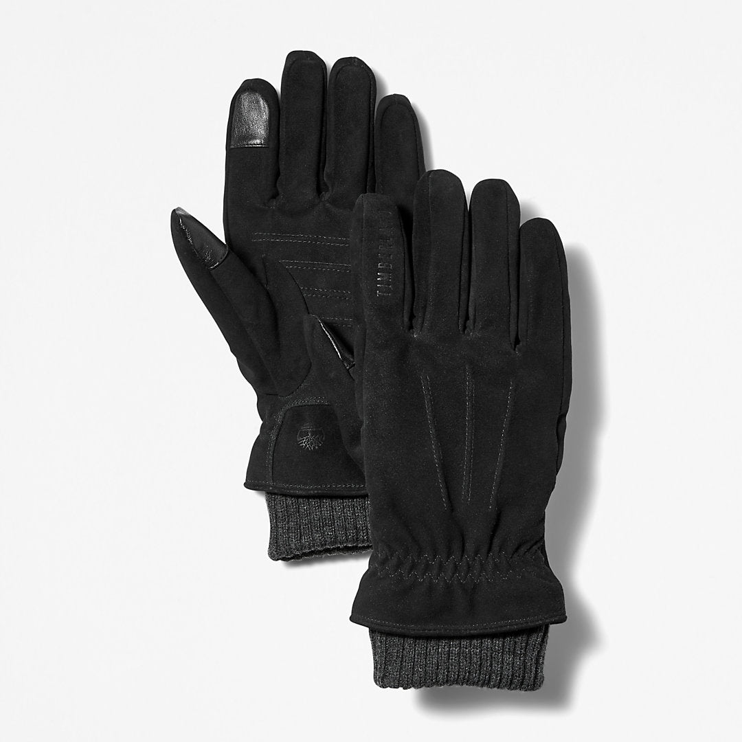 Knit-cuff Leather Gloves for Men in Black Timberland Online