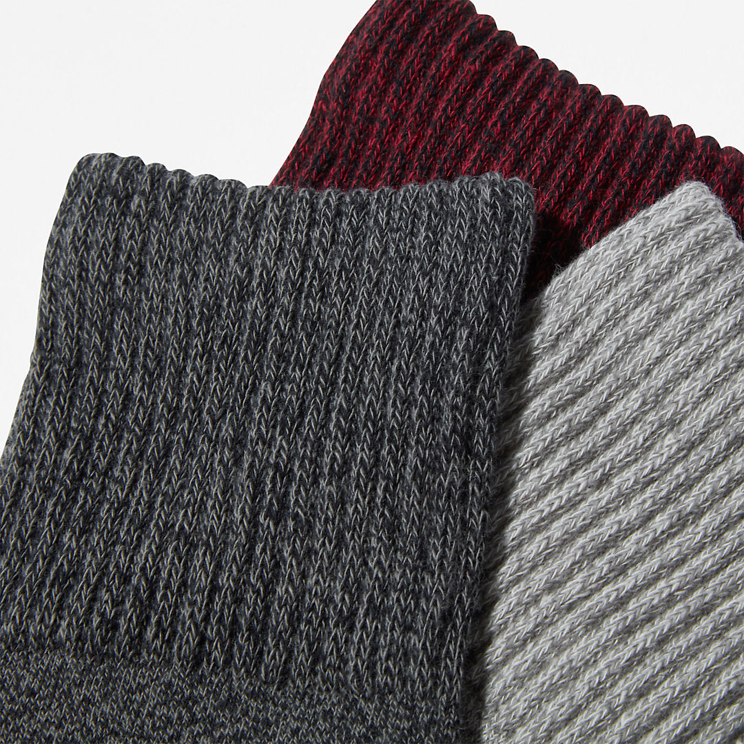Three Pack Marled Crew Socks Gift Box for Women in Black Timberland Discount