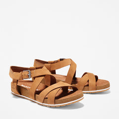 Malibu Waves Ankle Strap Sandal for Women in Brown Timberland For Sale