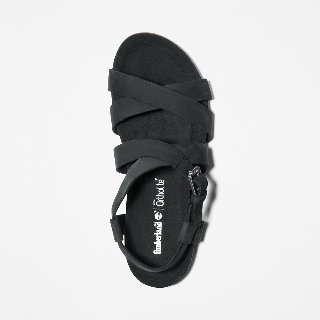 Malibu Waves Ankle Strap Sandal for Women in Black Timberland Outlet