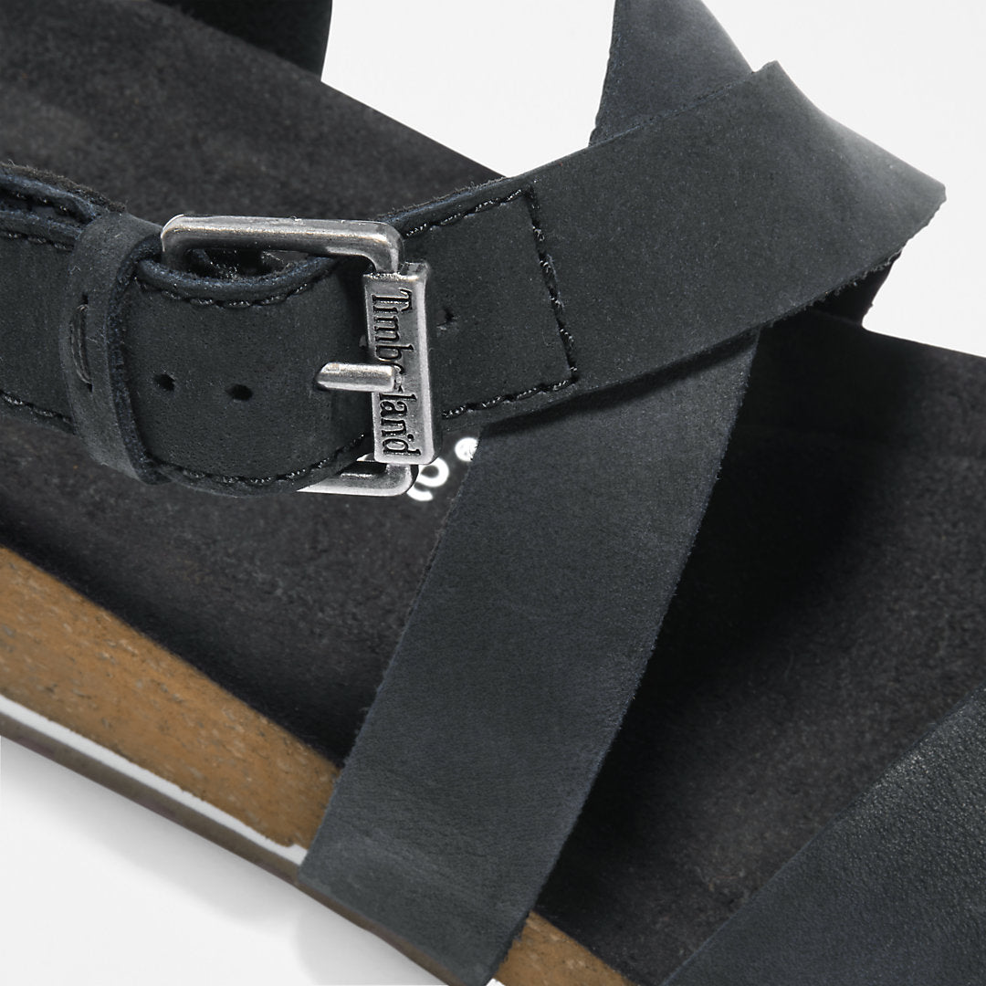 Malibu Waves Ankle Strap Sandal for Women in Black Timberland Outlet