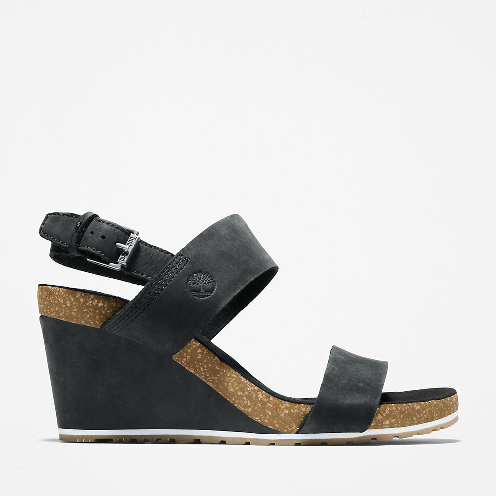 Capri Sunset Wedge Sandal for Women in Black Timberland Online