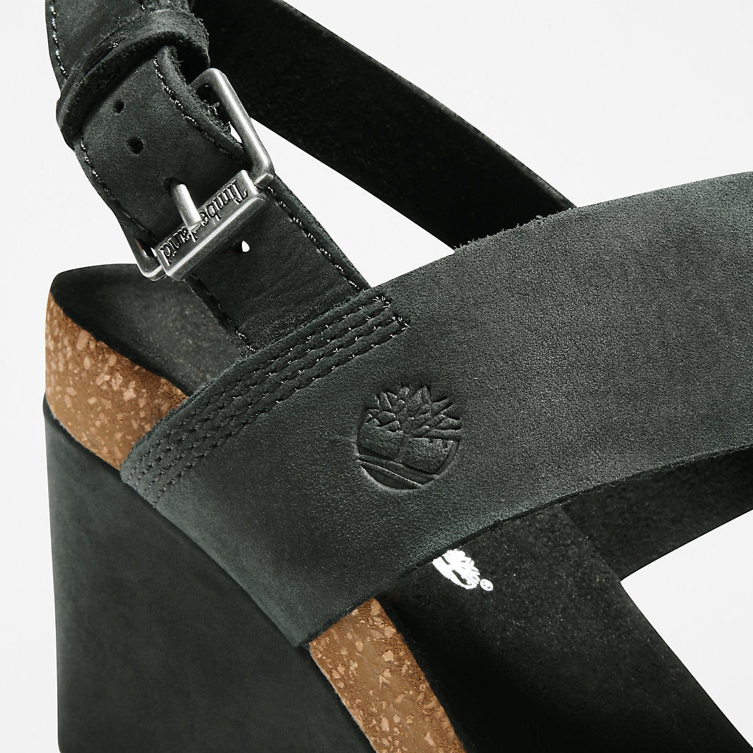 Capri Sunset Wedge Sandal for Women in Black Timberland Online