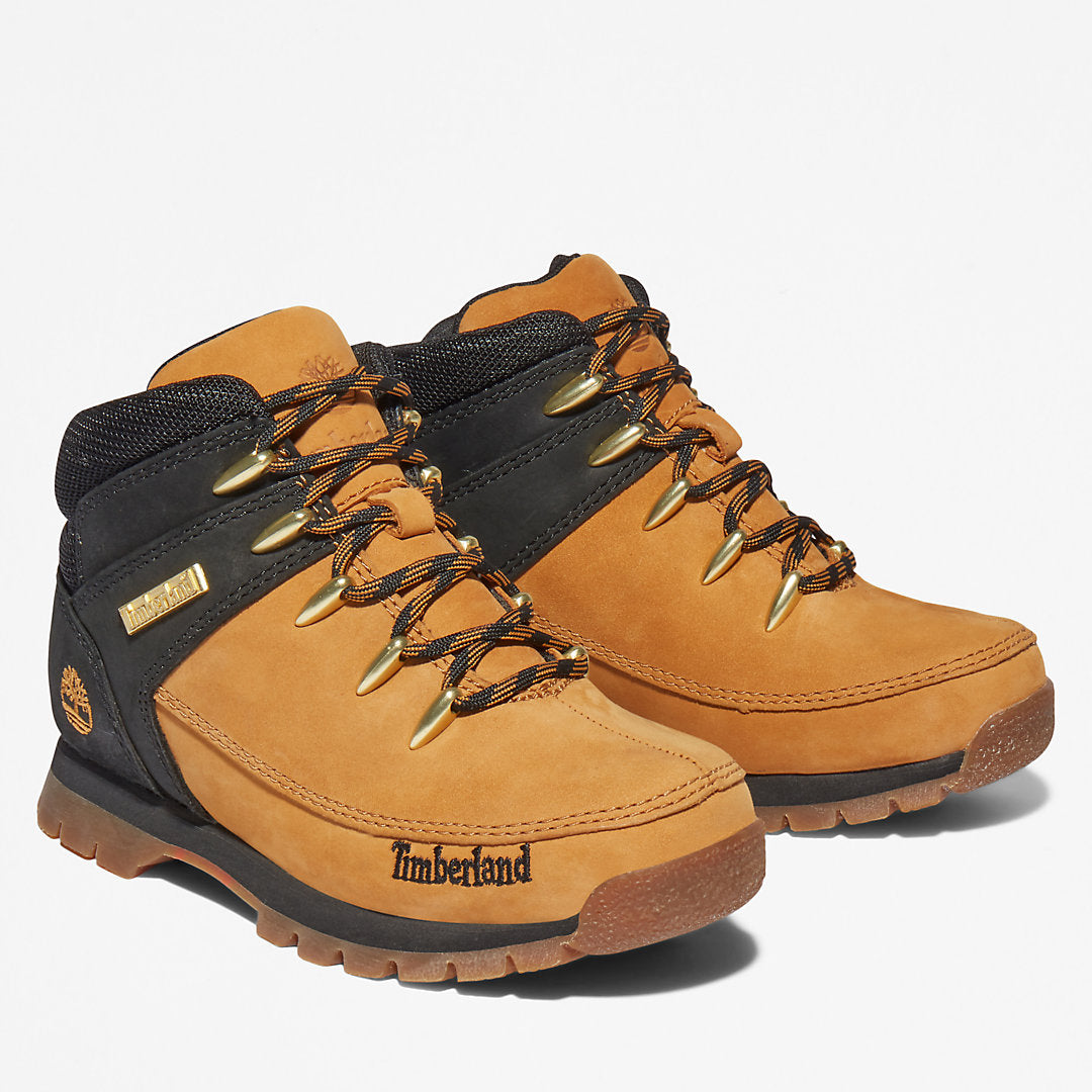Euro Sprint Mid Hiker for Youth in Yellow/Black Timberland Outlet